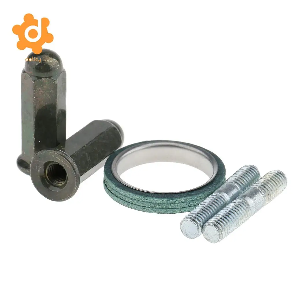 Exhaust Studs Nuts Bolt Exhaust Gasket 1 set for auto fasteners,auto accessories,motorcycle fasteners,motorcycle screws,motorcycle accessories,car accessories GY6 50/70/90/110/125/150CC Scooter ATV Moped Quad