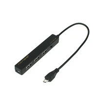 Acasis H027 мобильный планшетный ПК зарядный кабель Otg микро-usb-хаб 3 порта одновременная зарядка кабель передачи питания