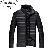 NewBang Brand 7XL Duck Down Jacket Men Winter Jacket Men Warm Windbreaker Feather Parkas Ultra Light Down Jacket Men Outwear