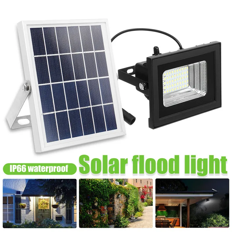 

Waterproof Solar Floodlights 2835smd 50 Led Lighting Control + Manual IP66 Outdoor Lighting LED Spotlight Garden Lamp