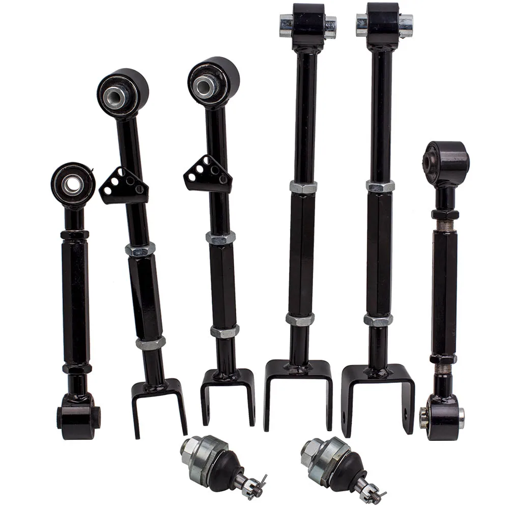 

Pair Front Ball Joint + 6 Pcs Rear Camber Control Arms Toe Kit for Acura TL 2009 for Honda Accord Suspension Adjustable