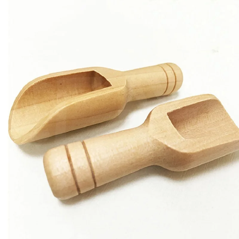 Мини 3 шт. деревянные черпаки для ванной ложка для соли конфеты муки деревянная лопата ложка Кухня Посуда Столовые приборы