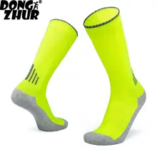 Профессиональные футбольные носки мужские Новые лоскутные Нескользящие велосипедные носки женские дышащие велосипедные носки унисекс Спорт на открытом воздухе носки