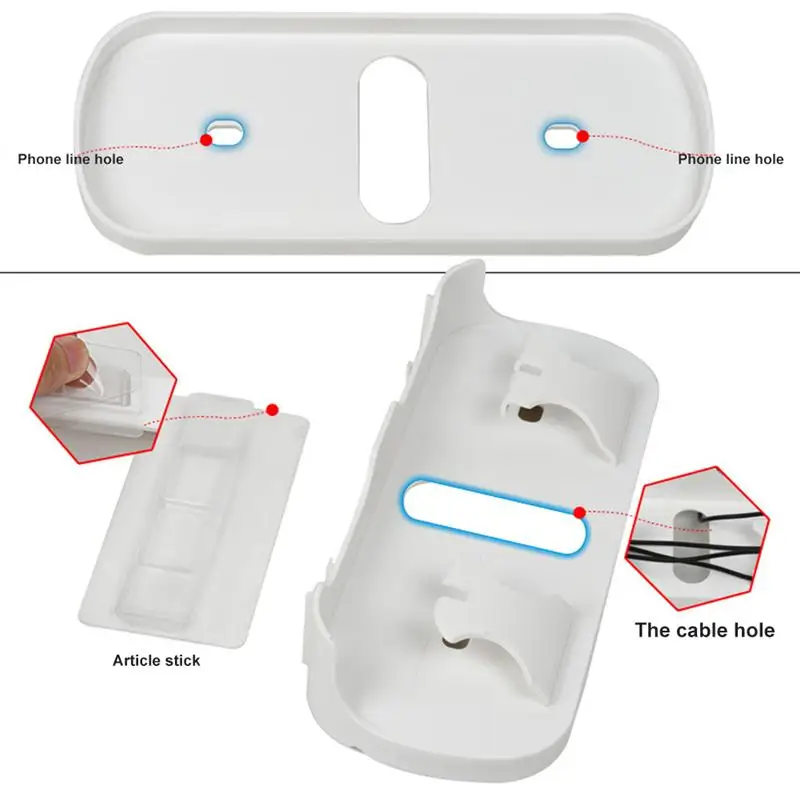 1 Pc شحن الرف العائمة لزجة السرير هاتف تابلت منضدة علبة تخزين الرف المنظم للحمام غرفة نوم