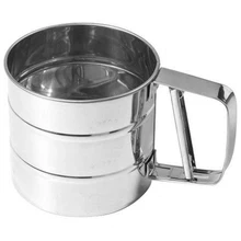 Профессиональные из нержавеющей стали муки сито чашки типа полуавтоматические десертные инструменты кухонные принадлежности