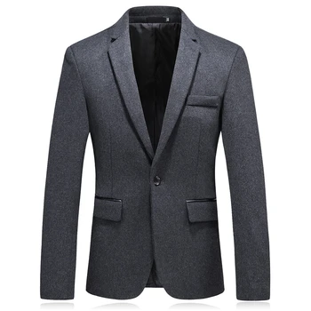 

High Quality men Blazer Jacket Autumn Business Casual Jacket men Slim Fit men coats