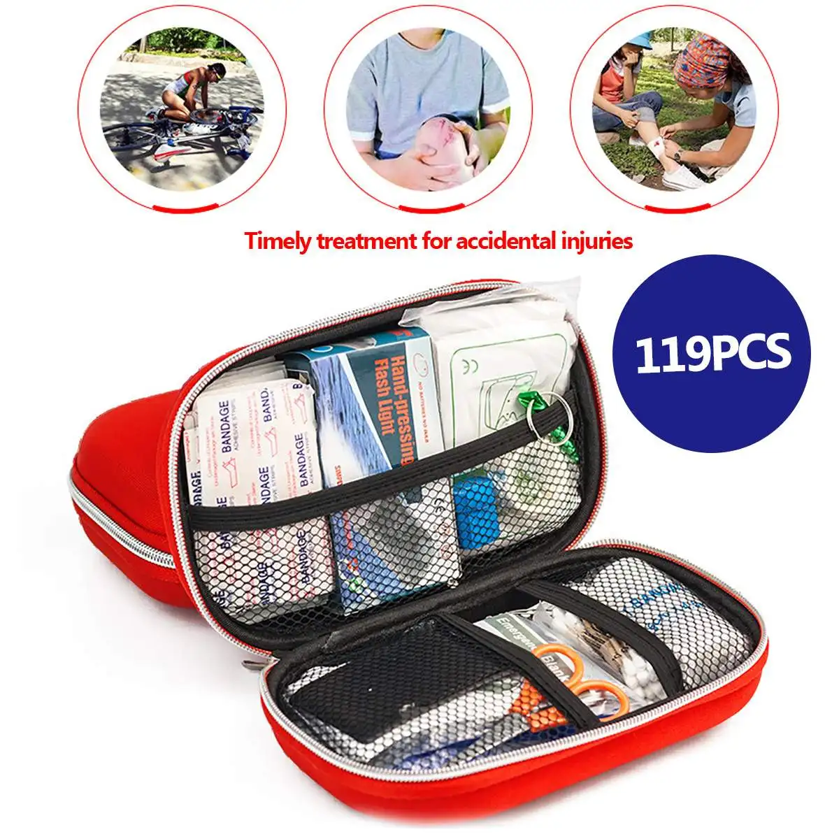 Mini Outdoor First Aid Kit Bag Portable Travel Medicine Package