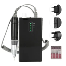 30000 об/мин мини Электрический пилка для ногтей полировщик Аккумуляторная дрель для маникюра