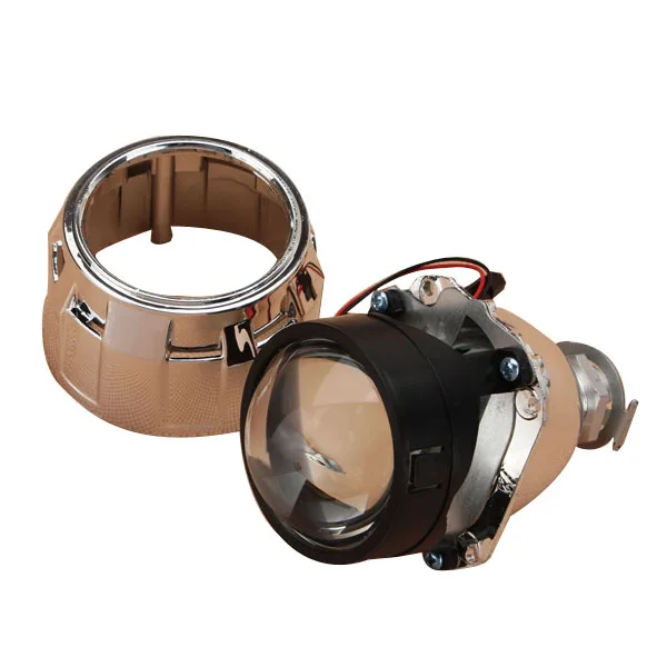 

2Pcs 2.5 Inch Universal Bi xenon HID Projector Lens Silver Black Shroud H1 Xenon LED Bulb H4 H7 Motorcycle Car Headlight