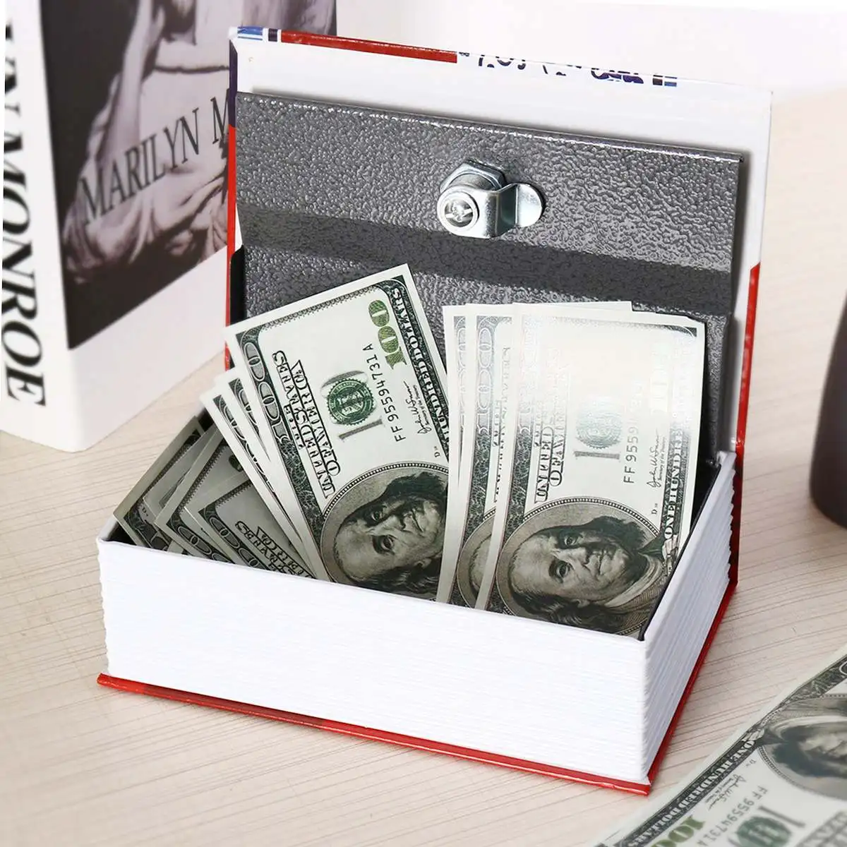 Mini Safe Box Book Books Money Hiddens Secret Box Security Safe Lock Cash Money Coin Storage Jewellery Key Locker For Kid Gift Mini Safe Box Book Books Money Hiddens Secret Box Security Safe Lock Cash Money Coin Storage Jewellery Key Locker For Kid Gift