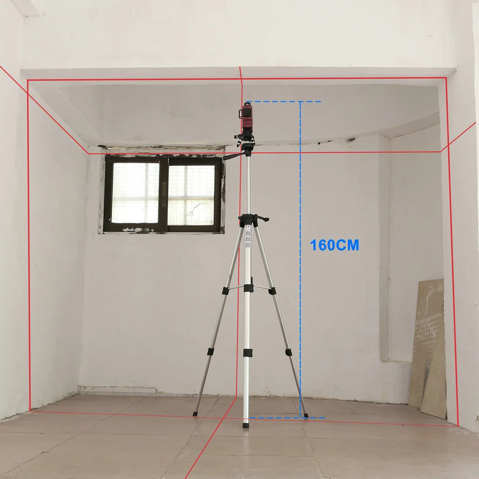 US $114.21 Kaitian 3D Laser Level 12 Lines Outdoor Construction Tools Receiver Bracket Level 360 Degree Horizontal Vertical Leveling Lasers