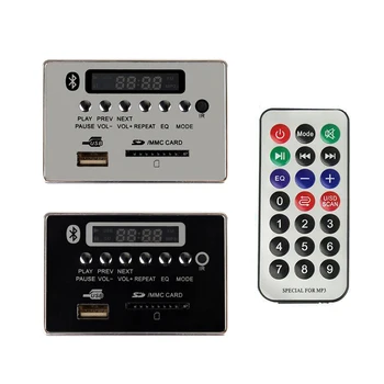 

5-12V LED Car Bluetooth Wireless MP3 WMA Decoder Board Audio Module USB SD TF Card FM Radio