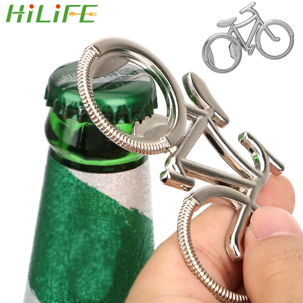 HILIFE Bike Shape Beer Soda Bottle Opener Zinc Alloy Key Chain Keychain