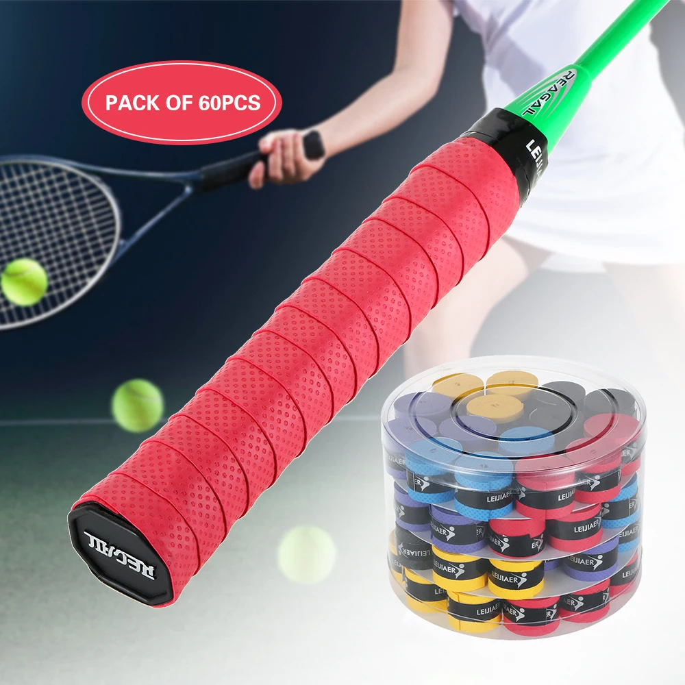 100/60/30/15/9/5 قطعة تنس مضرب Overgrips مكافحة للانزلاق العرق الشريط الأغطية مضرب كرة الريشة أكثر من قبضة الصيد قضيب العرق الفرقة قبضة