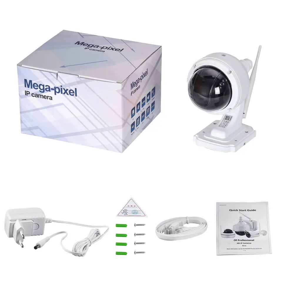Беспроводная IP скоростная купольная камера Wifi HD 1080P PTZ уличная Безопасность