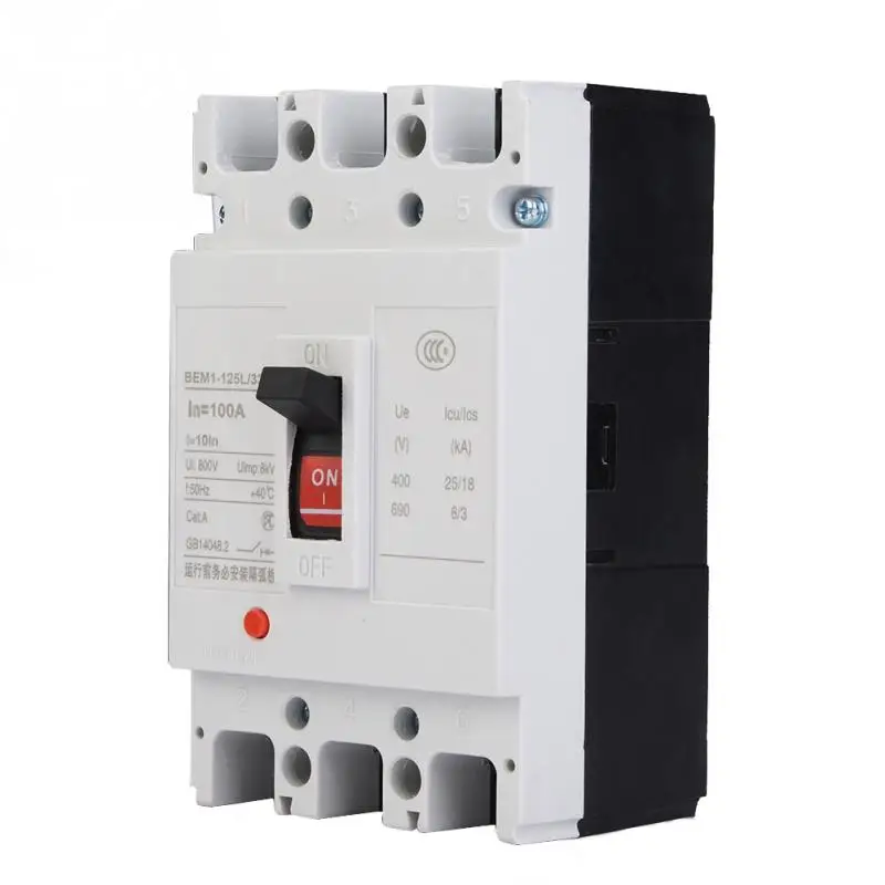 

100A 3-Pole Leakage Protection Intelligent Moulded Case Circuit Breaker Air Switch Shock-resistant circuit breaker Best Offer