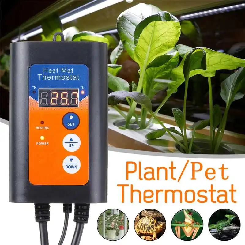 

1000W 220V Heat Mat Thermostat Digital Heat Mat temperature Thermostat Controller for Seed Germination
