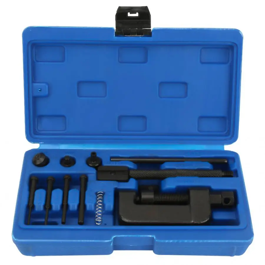 

Useful hand Tool set Universal Bike Chain Rivet Tool Motorcycle Bike Chain Breaker with 2.2/2.9/3.8mm Thimble Repair Tool Set