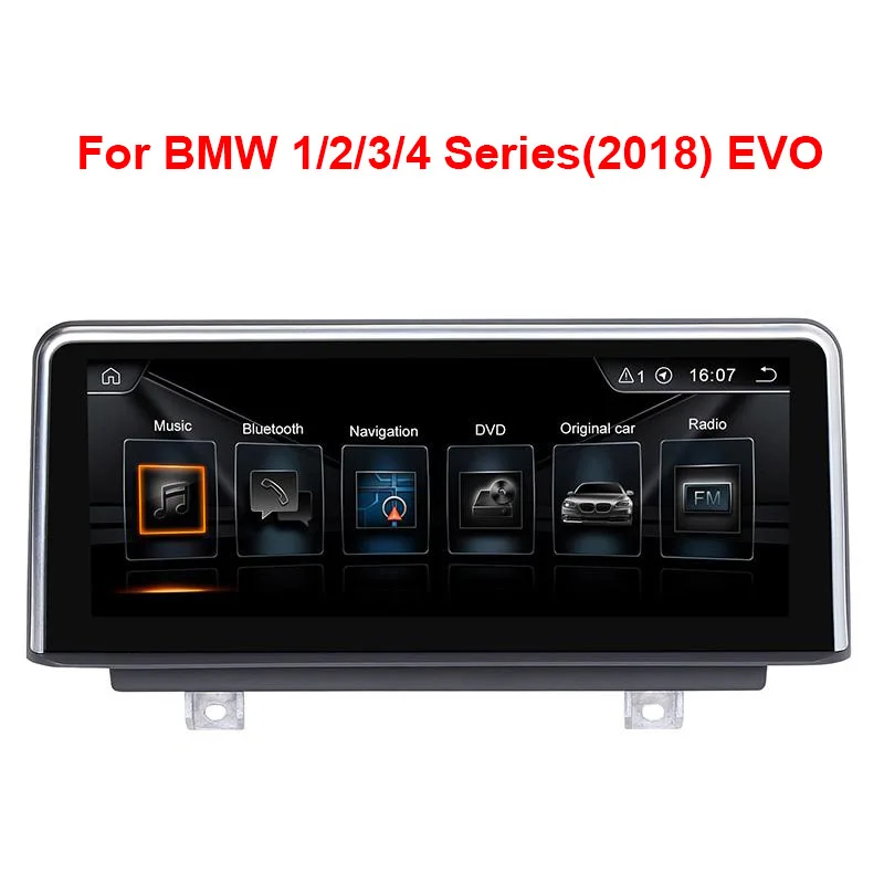8 дюймов сенсорный экран Android PX6 10 0 автомобиль smart gps Navi forBMW 1/2/3/4 серии (2018) EVO система