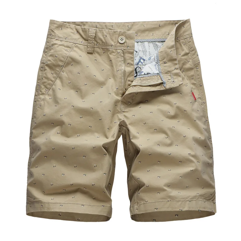 

8-009 Cross-Border Men's New Style 2019 Summer Men's Casual Movement Five Pants Washed Printed Cargo Pants Male Tide