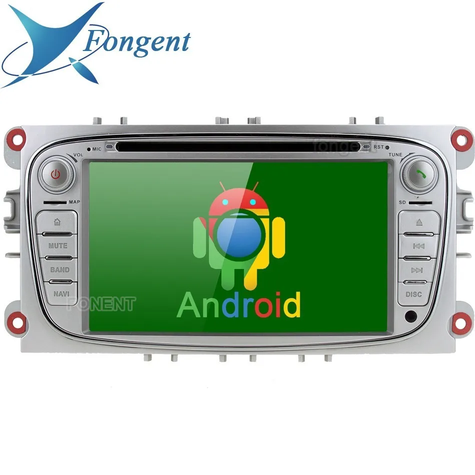 Cheap For Ford Focus Mondeo Focus C-MAX S-MAX C S Max Kuga Galaxy car 2 din DVD Multimedia Player Radio GPS Stereo  IPS Android Unit 1