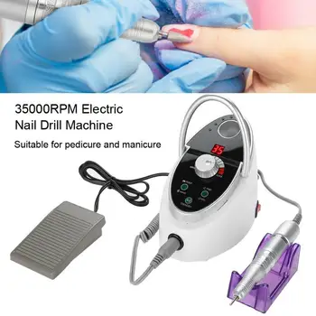 

Nail Drill Machine 35000Rpm Portable Rechargeable Pedicure Nail Polishing Electric Grinding File Machine For Manicure Nail Tools