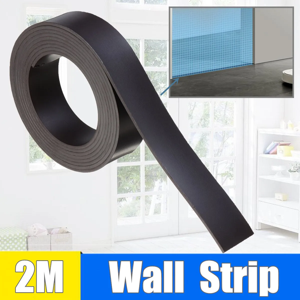

Virtual Magnetic Stripe Wall for Mijia for Xiaom Roborock Vacuum Cleaner 2m Wall Accessory for Sweeping Robot 1/ 2 Generation