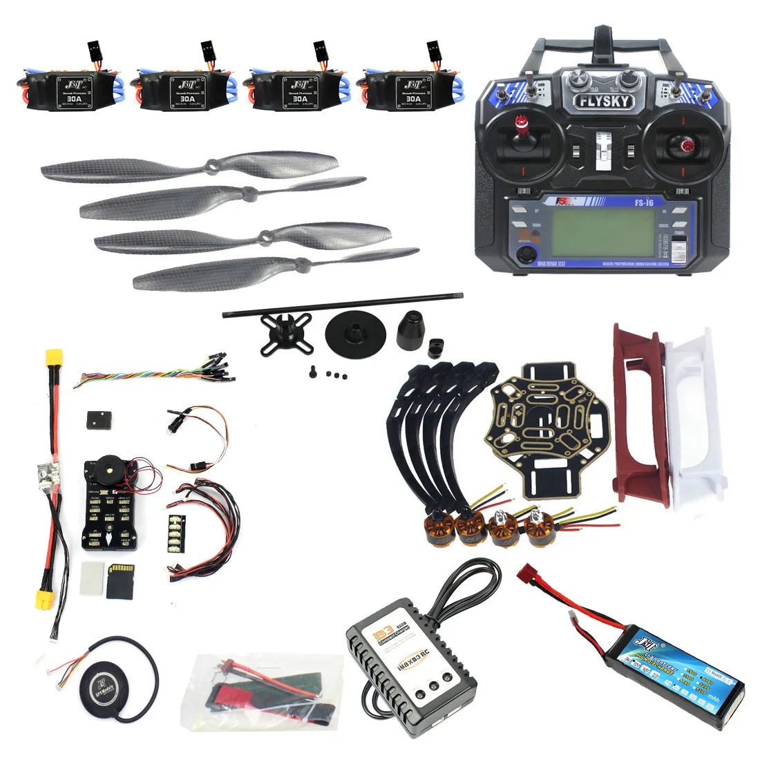 $222 DIY FPV Drone Quadcopter 4axle Aircraft Kit Frame PXI PX4 Flight Control 920KV Motor GPS FSi6