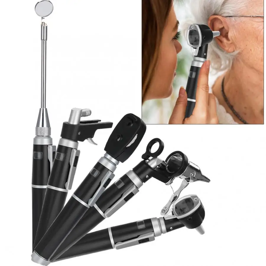 

Ear Cleaners Medical Diagnosis Otoscope Set Ear Care Speculum Magnifying Lens Clinical LED Ear Care Tool
