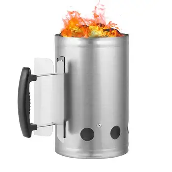 

Barbecue Charcoal Starter Igniting Charcoal Bucket Barrel Grill Igniter Outdoor Barbecue Lighting Barrel Burning Charcoal Barrel