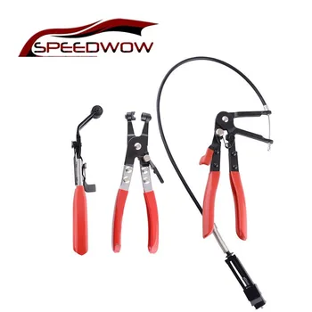 

SPEEDWOW 3Pcs/set Car Repair Hose Removal Tool Bent Handle Clip Stainless Repairing Tool Auto Car Repair Water Pipe Removal Tool