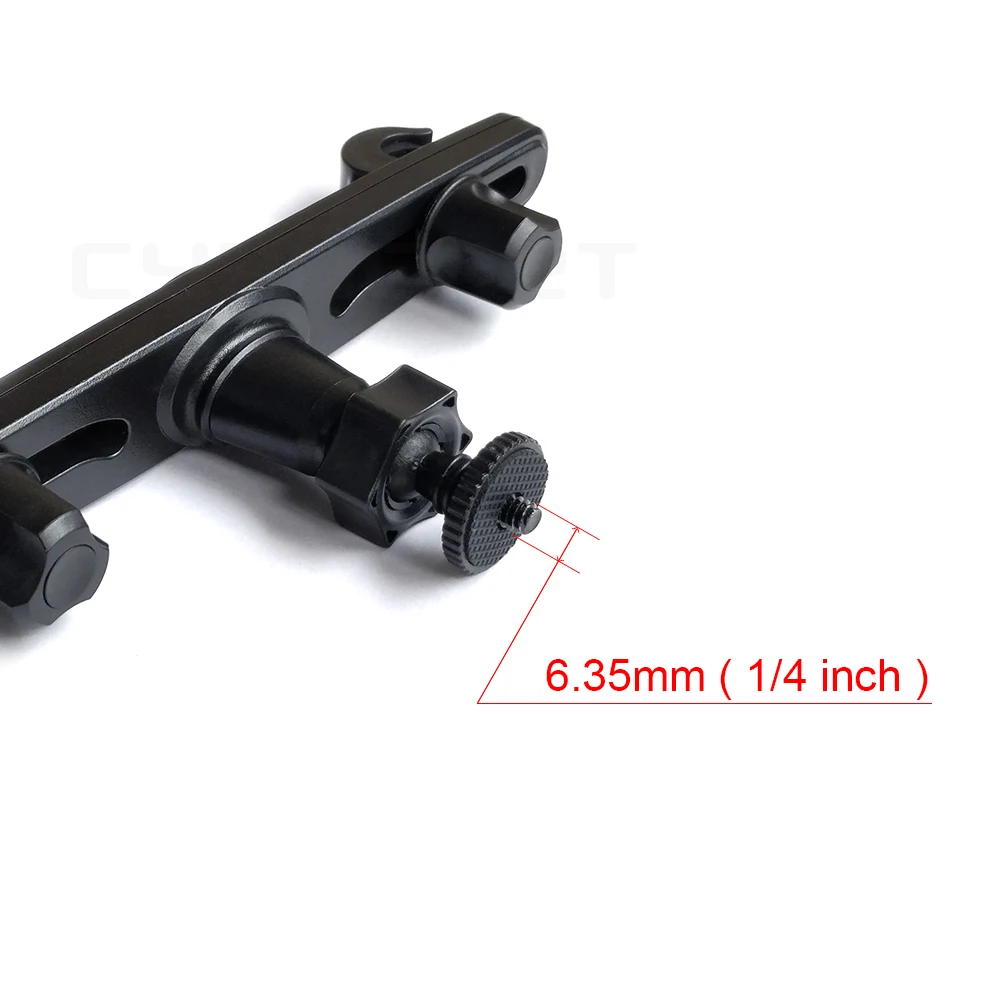 Suporte de tv Ângulo de Largura Portátil Dvd Player Monitor 6.35 mm Parafuso Suporte de Assento Traseiro Ajustável para Carro - Imagem 5