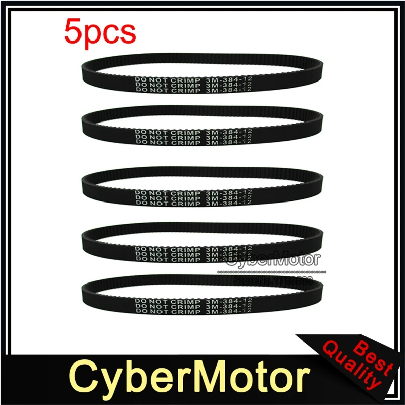 

5pcs 3M-384-12 Transfer Drive Belt For Electric E-Bike Scooter Pulse Charger City Skull