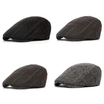 

2019 New Hot Mens Flat Cap Beret herringbone Newsboy Bakerboy Hat
