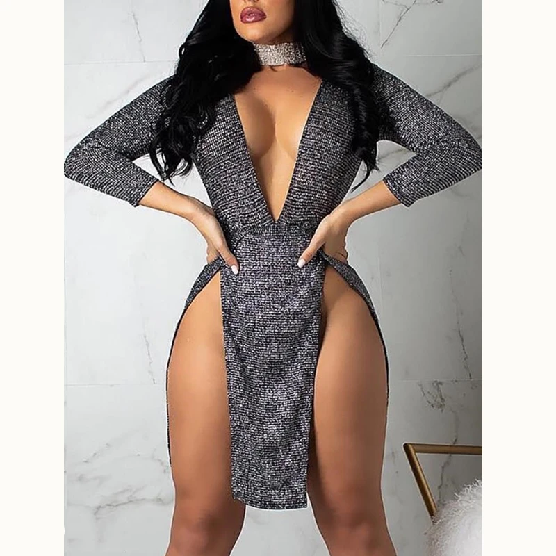 low cut short dress