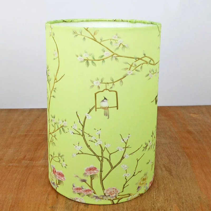 

Small Lampshade Floral Bird Lamp Shade Table Ceiling Light Cover Vintage Retro