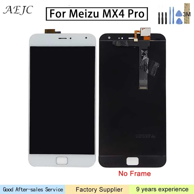 Для MEIZU MX4 Pro MX 4 Pro ЖК-дисплей кодирующий преобразователь сенсорного экрана в сборе Замена 5,5 ''для MX 4 Pro lcd