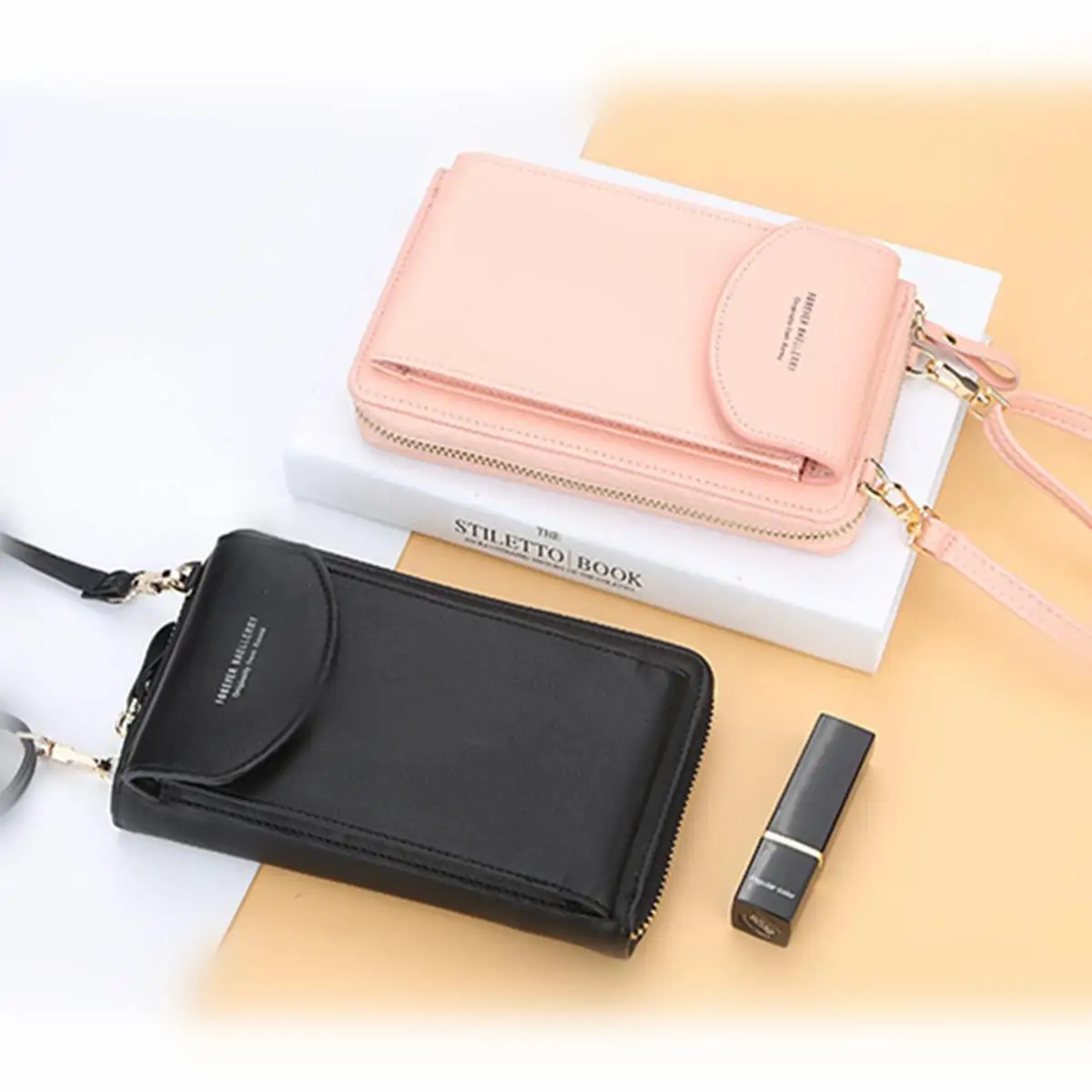 Osmond 2019 الأزياء الهاتف المحمول Crossbody حقيبة كتف للنساء حقيبة يد صغيرة الإناث طويل محفظة عملة هاتف محمول أكياس الأسود Osmond 2019 الأزياء الهاتف المحمول Crossbody حقيبة كتف للنساء حقيبة يد صغيرة الإناث طويل محفظة عملة هاتف محمول أكياس الأسود