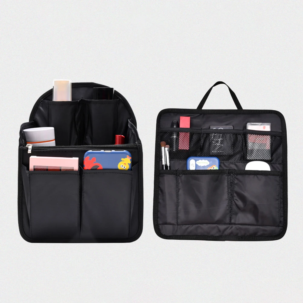 

1pcs Sundries Finishing Storage Bag/Bag In Bag Backpack Insert Organizer Travel Portable Diaper Shoulders Bag Handbag Organizer