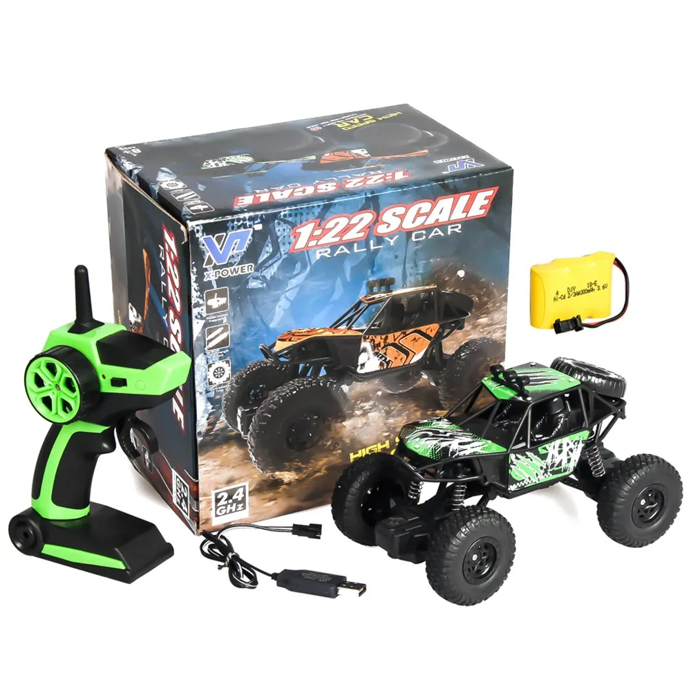 Светодиодная Автомобильная игрушка для детей радиоуправляемая 2WD внедорожников