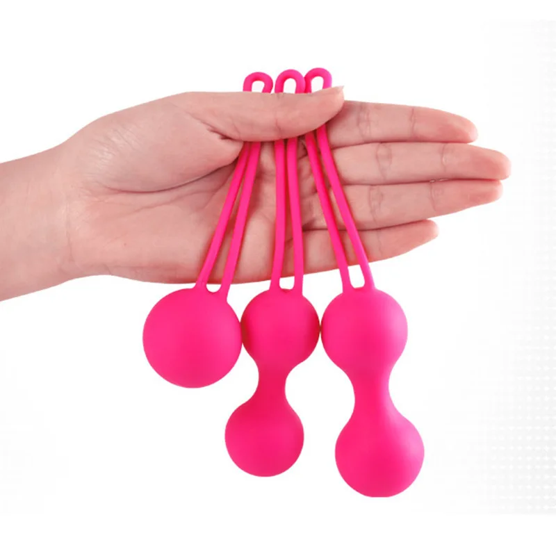  Safe Silicone Smart Ball Kegel Ben Wa Ball Vaginal Tighten Exercise Machine Vibrator Vaginal Geisha