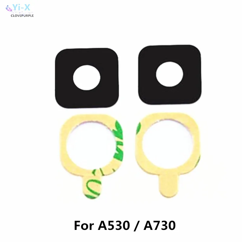 2 шт./лот стеклянный объектив для задней камеры A8 2018 A530/A8 Plus A730 | Мобильные телефоны