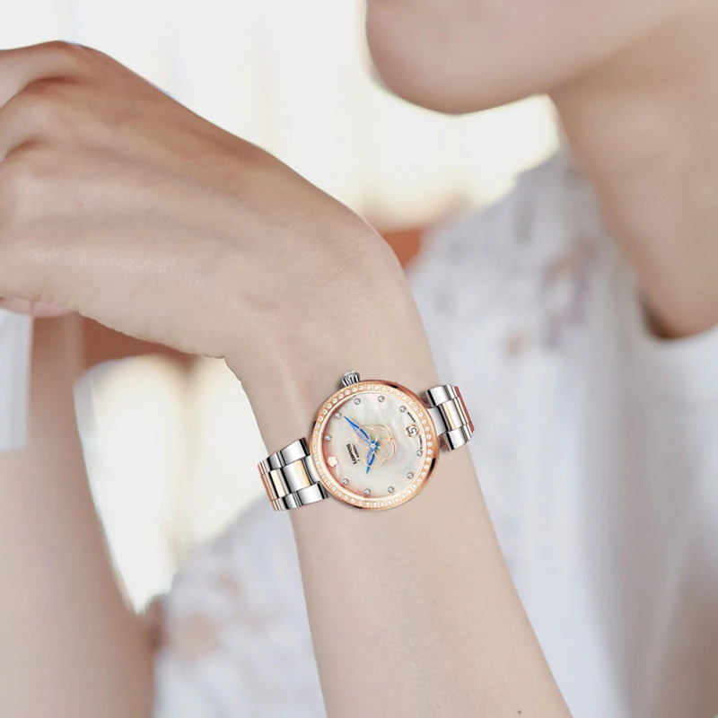 Часы LOBINNI SwitzerlandWomen японские автоматические механические часы MIYOTA Sapphire Diamond