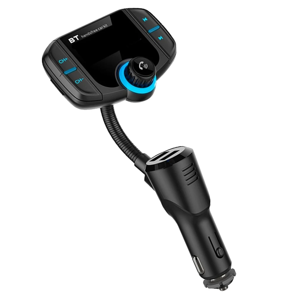 

MagiDeal Car Bluetooth FM Transmitter Audio Radio Adapter with Quick Charge