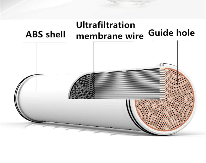 1000л/ч ультра фильтрационный очиститель воды/водопроводной фильтр/очиститель питьевой воды с мембраной 0,01 мл УФ(диаметр 102 мм