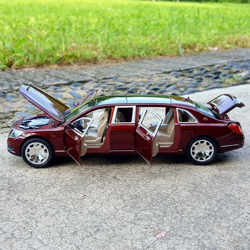 Литая металлическая Коллекционная модель автомобиля 1:24 для TheBenz Maybach S600