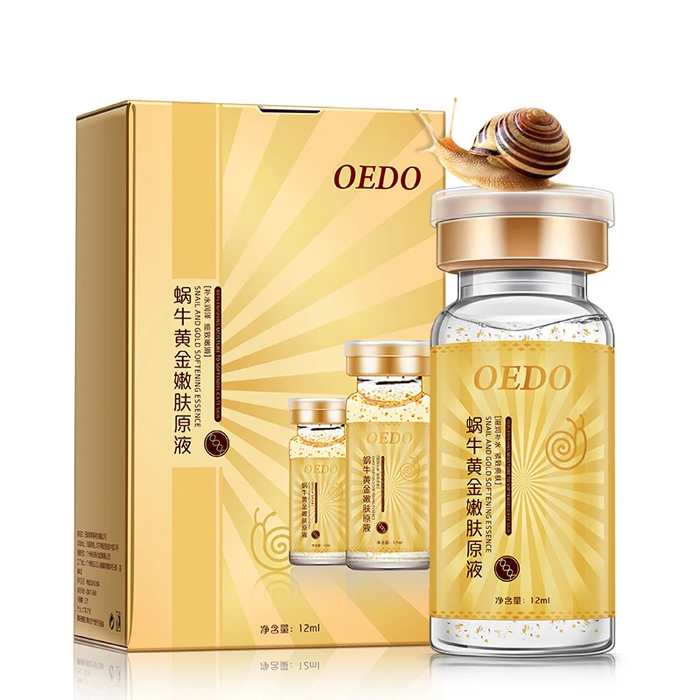 

OEDO Anti-Aging Snail and Gold Essence Hydrating Hyaluronic Acid Moisturizers Treatment Face Care Cream Serum Snail Pure Extract