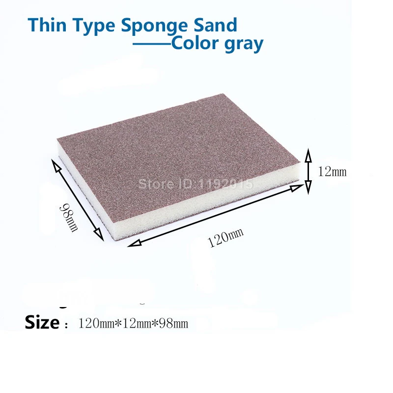 1PC Double-sided Polishing Sponge Sandpaper Sanding Block Pad Set Wood Metal Derusting Double Side Sand Descaling Cleaning Brush