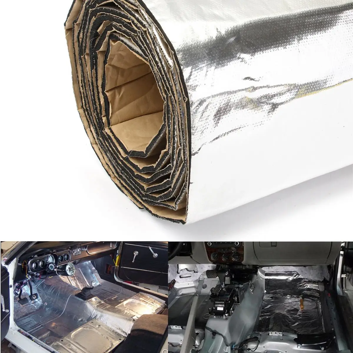 

200x100cm Firewall Sound Deadener Car Heat Shield Insulation Deadening Material Mat Car Auto Sound Absorbing Foam Sealants Tool