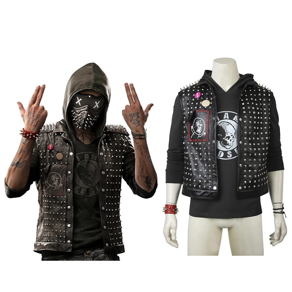 

Watch Dogs 2 Wrench I am Dedsec Shawn Baichoo Cosplay Costume Custom Made